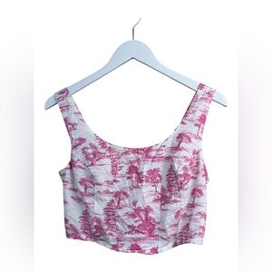Pink‎ and White corset